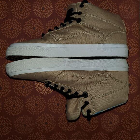 Vans Men's Sneakers Tan 8 Lace Up High Tops Skater Shoes New - Picture 6 of 10